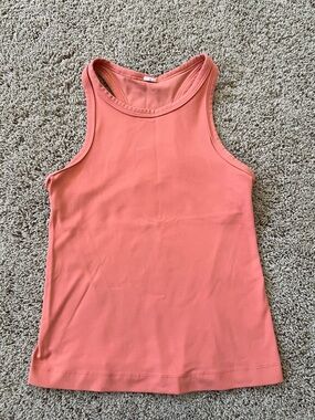 Lululemon Align Waist Length Racerback Tank, Size 4 in Coral